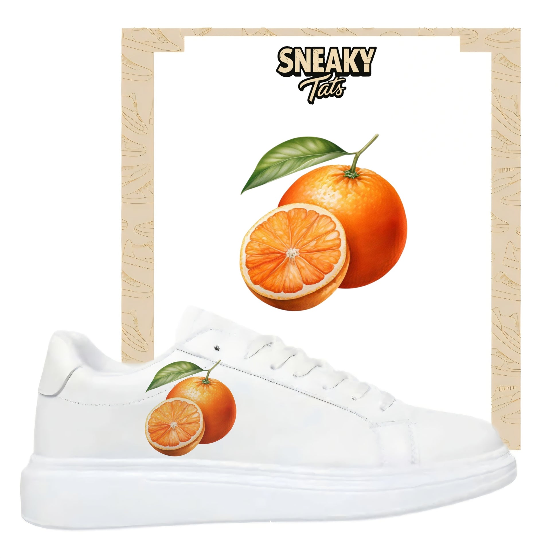 Sneakerfolien einzigartig und neu für mehrere Schuharten Nike Adidas Puma Orange