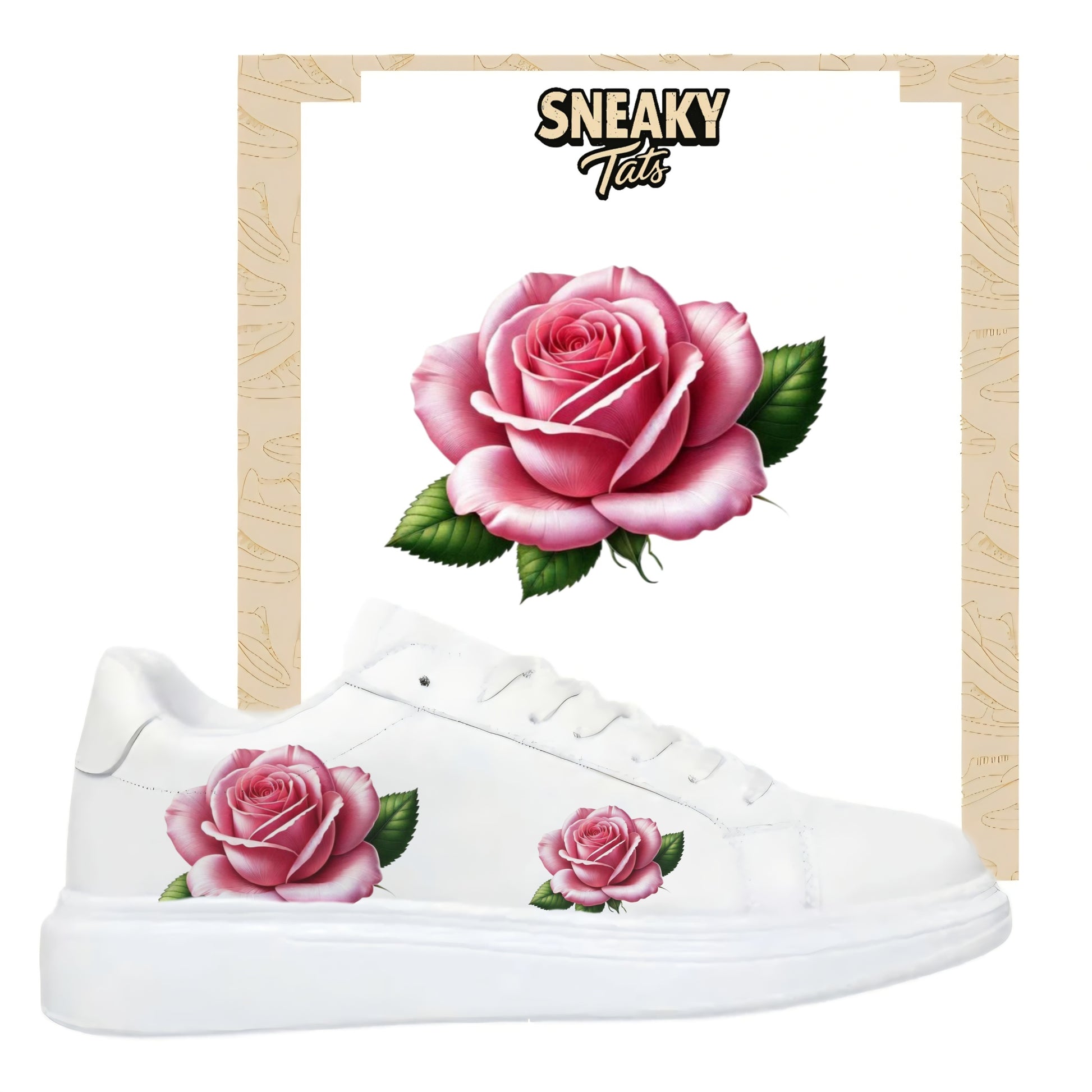 Sneakerfolien einzigartig und neu für mehrere Schuharten Nike Adidas Puma Rose