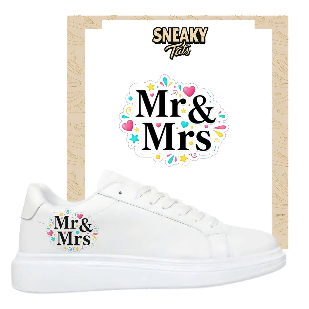 Bügelbild für alle Schuhe zum selber gestalten custom Sneaker wedding Hochzeit