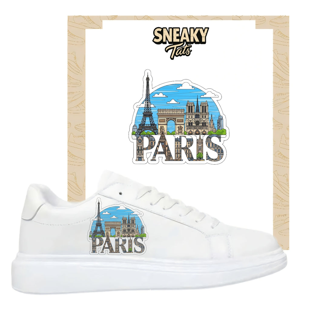 Mit den Skyline Paris Sneakytats personalisierst du deine eigenen Sneaker 