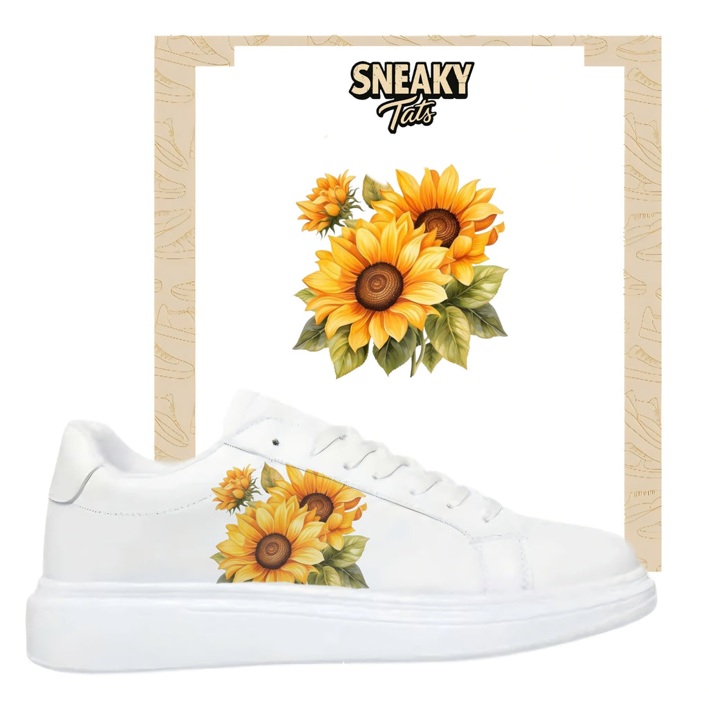 Sneakerfolien für verschiedene SchuheNike Adidas Puma Sonnenblumen