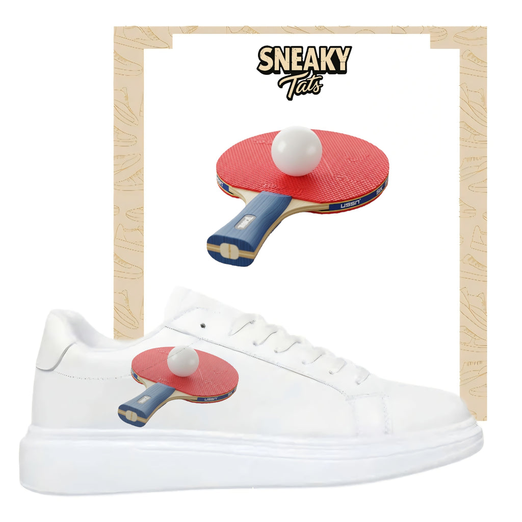 Tischtennis Sneakytats Design Bügelfolie für alle Textilien