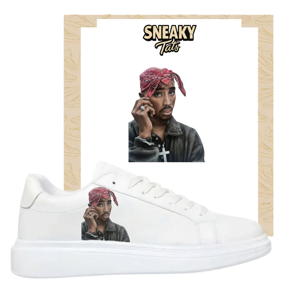 Bügelbilder für mehrere Sneakerarten Tupac