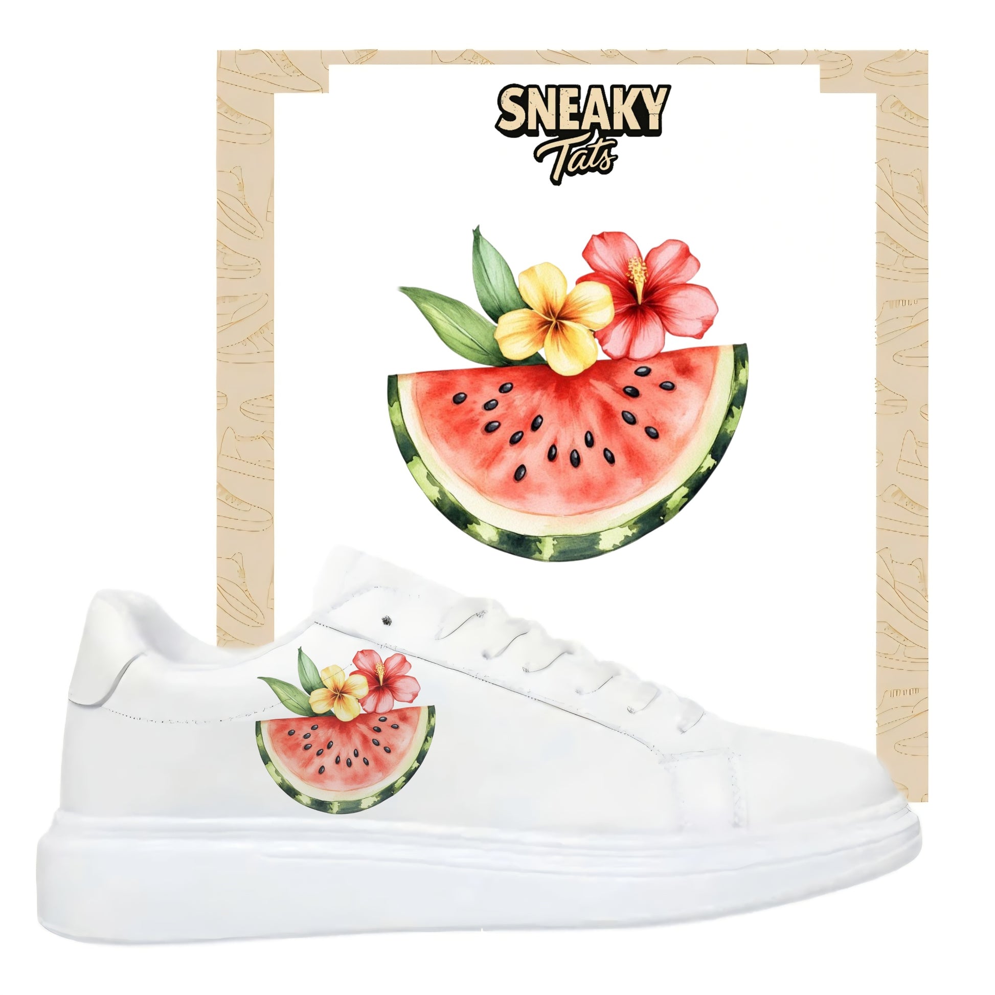 Sneakerfolien einzigartig und neu für mehrere Schuharten Nike Adidas Puma Wassermelone