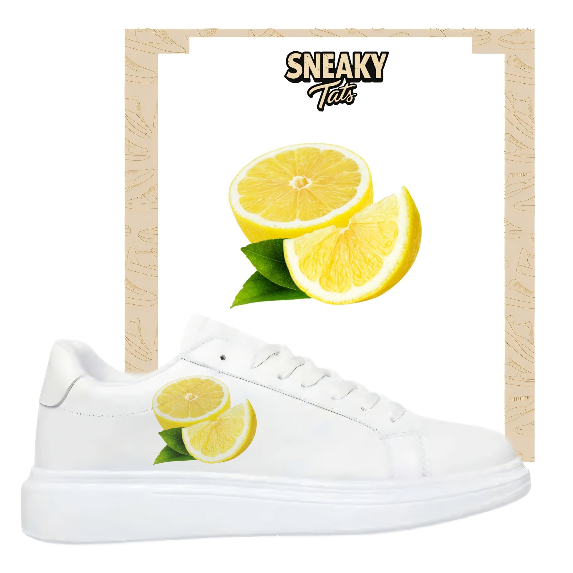 Sneakerfolien einzigartig und neu für mehrere Schuharten Nike Adidas Puma Zitronen