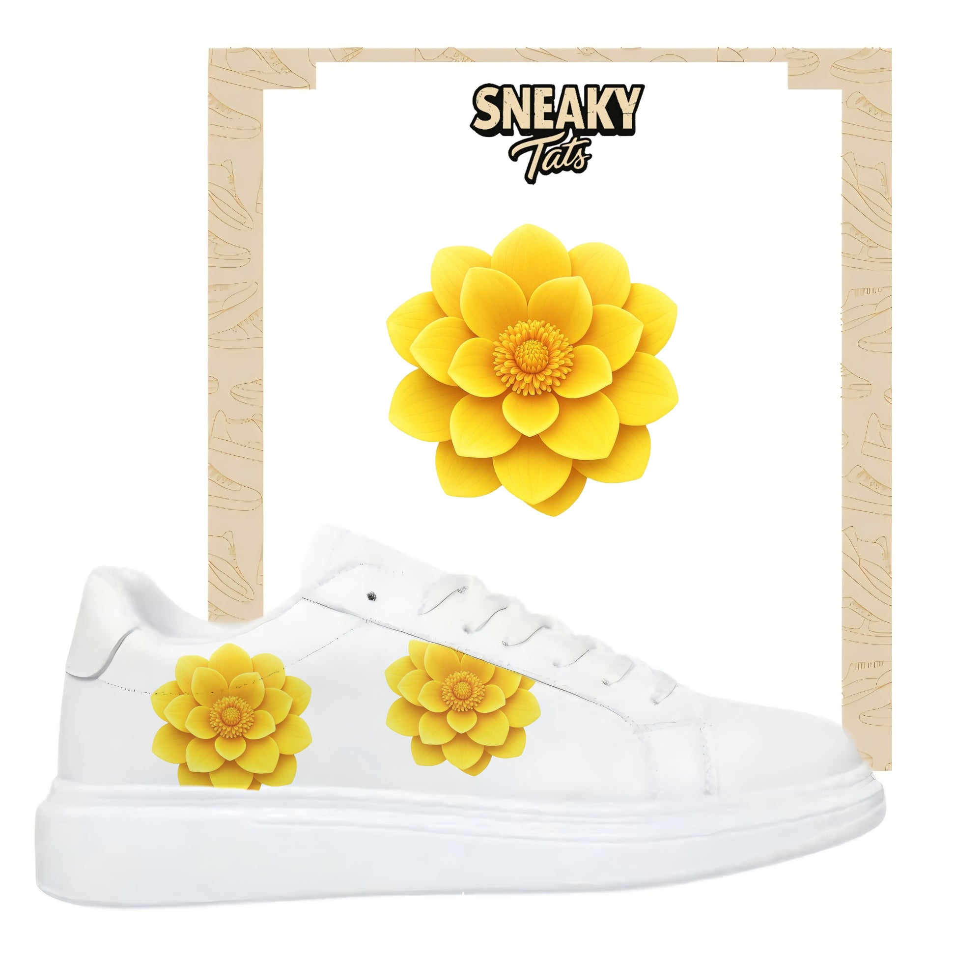Bügelfolien für alle Schuhe zum selber personalisieren custom Sneaker Dahlie
